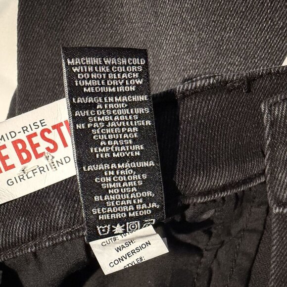 NWT Celebrity Pink The Bestie Mid-Rise Girlfriend Jeans 5/27 Sustainably Sourced - Picture 5 of 14